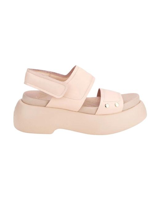 Agl Attilio Giusti Leombruni Pink Flat Sandals