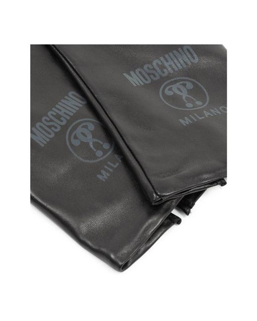 Moschino Black Gloves for men