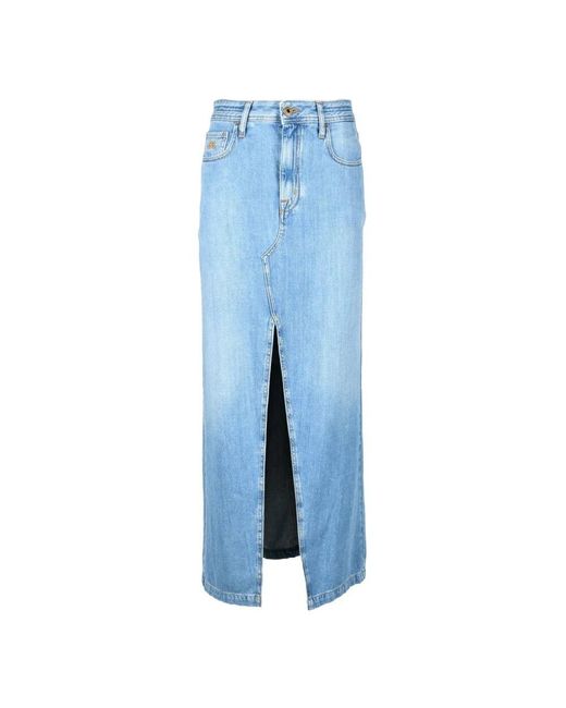 Jacob Cohen Blue Denim Skirts