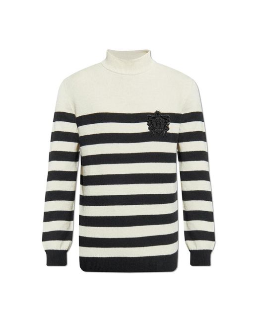 Turtlenecks di Balmain in Natural da Uomo