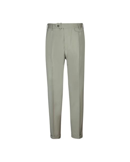 Dell'Oglio Gray Slim-Fit Trousers for men