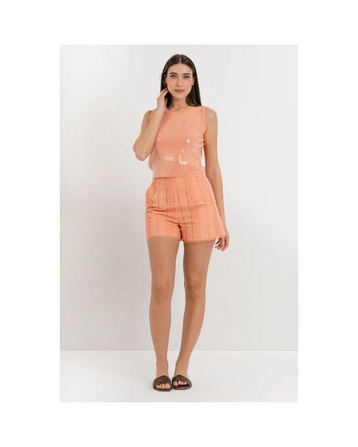 Kocca Orange Short Shorts