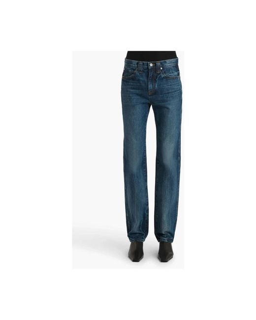 Khaite Blue Straight Jeans