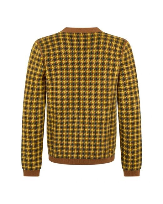 Malo Truien & Vesten ,Veelkleurig ,Kasjmier Checked Cardigan in het Green voor heren