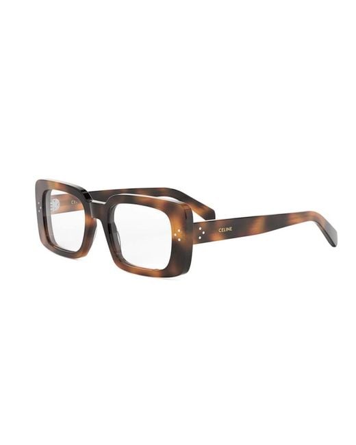 Céline Accessoires ,Bruin ,3 Dots Rechthoekig Montuur in het Brown