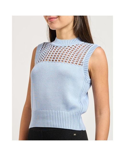 ARMANI EXCHANGE Blue Sleeveless Tops