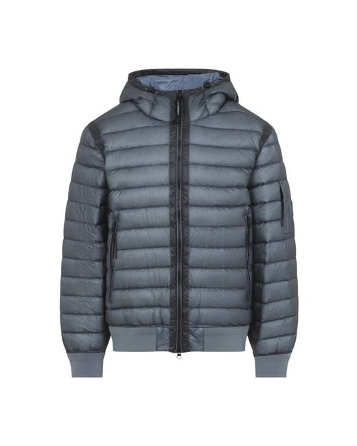 C P Company Blue Winter Jackets for men