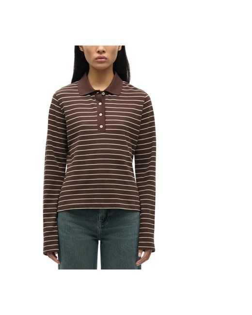 Samsøe & Samsøe Samia Ls Polo 15888 in het Brown