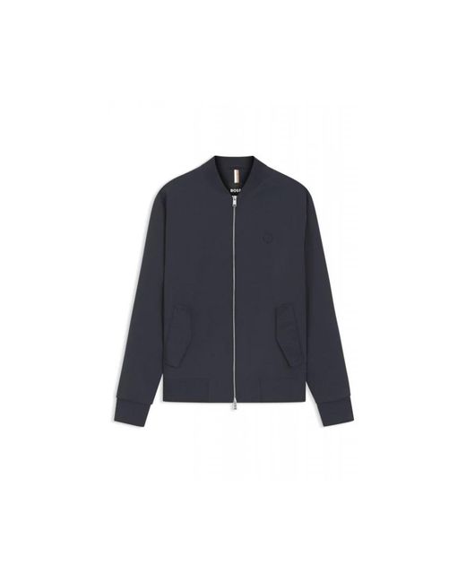 Boss Blue Zip-Throughs for men
