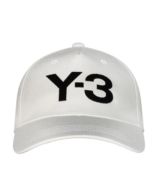 Y-3 Accessoires ,Wit ,Katoen Witte Katoenen Logo Pet Metalen Gesp in het Gray voor heren