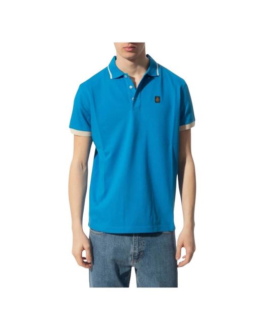 Refrigiwear Blue Polo Shirts for men