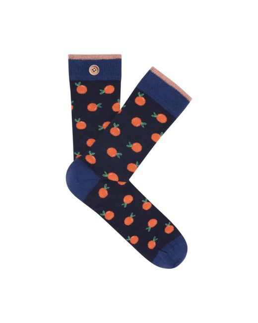 Cabaïa Ökologische geknöpfte socken matteo lucie in Blue für Herren
