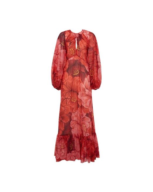 LaDoubleJ Kleedjes ,Rood ,Polyester Elegante Eve Jurk in het Red