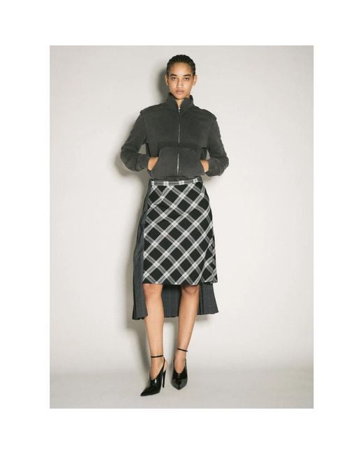Balenciaga Black Midi Skirts