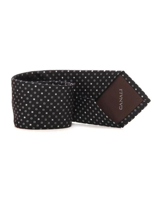 Ties Canali pour homme en coloris Black