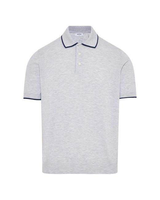 Gran Sasso Gray Polo Shirts for men