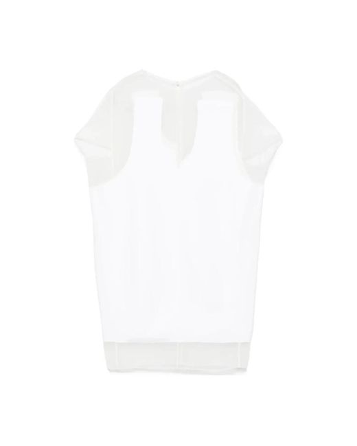 Khaite White Short Dresses