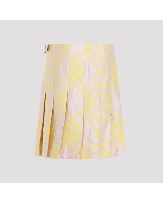 Burberry Wikkelrok in het Yellow