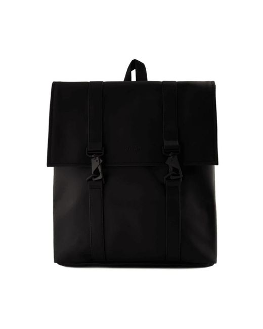Rains Black Backpacks