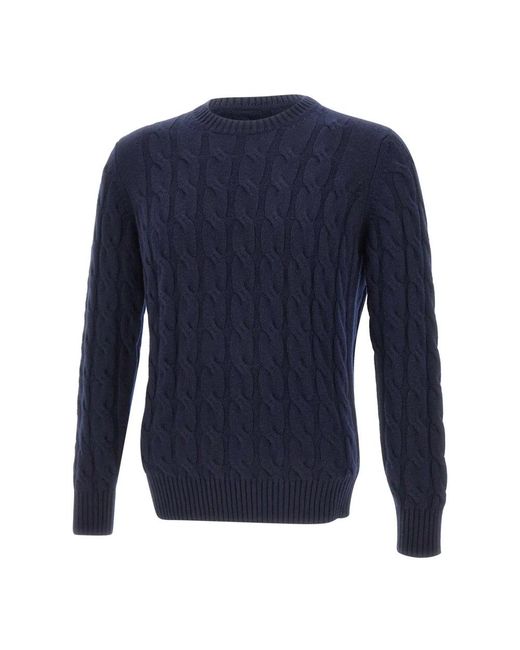 Cashmere Knitwear Kangra de hombre de color Blue