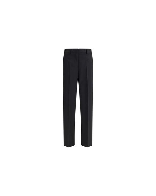 Straight Trousers Lardini de color Black