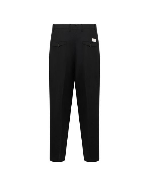 Nine:inthe:morning Black Straight Trousers for men
