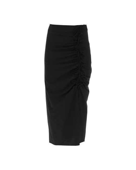 Maxi skirts Ganni de color Black