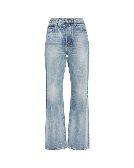 Nili Lotan Blue Blaue denim straight leg jeans