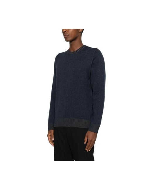 Vengera Blue Round-Neck Knitwear for men