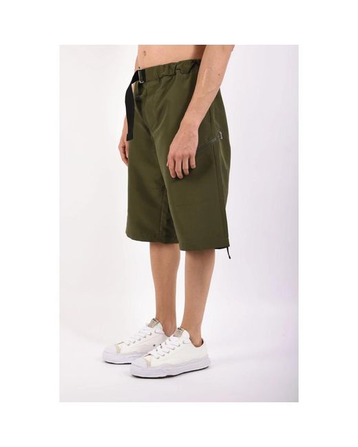 OAMC Peacemaker Belted Shorts in het Green voor heren