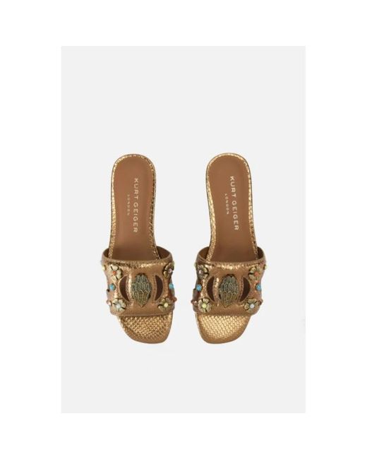 Kurt Geiger Natural Sliders