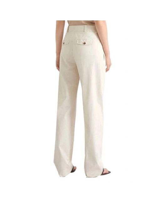 Marella Natural Straight Trousers