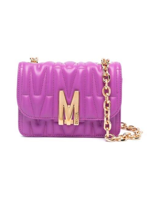 Moschino Purple Shoulder Bags
