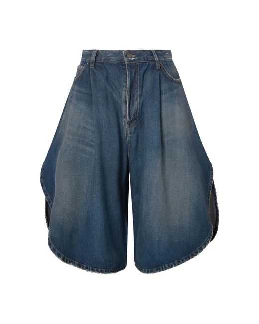 Balenciaga Blue Denim Shorts