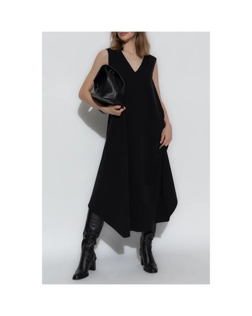 Sportmax Kleedjes ,Zwart ,Leer Jurk Sasia in het Black