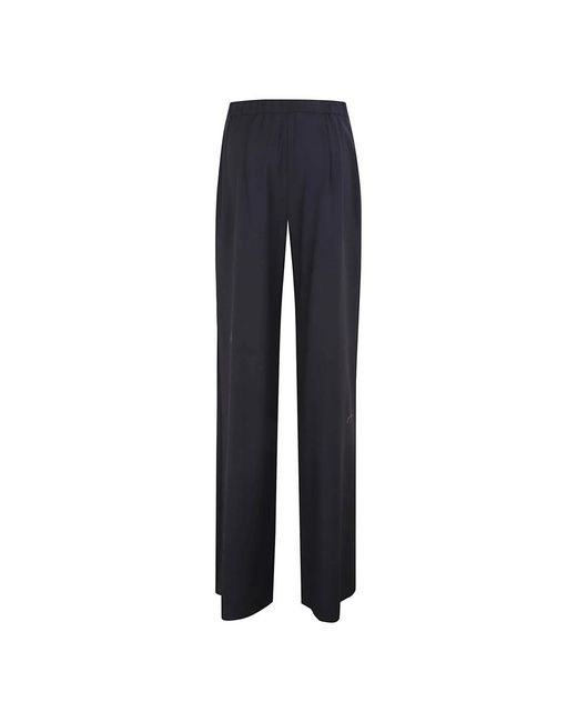Max Mara Blue Straight Trousers