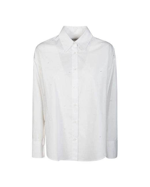 Camisa con strass Dondup de color White