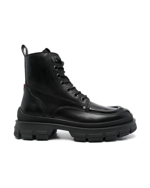 Lace-Up Boots Moncler de hombre de color Black