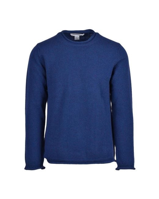 Comme des Garçons Blue Round-Neck Knitwear for men