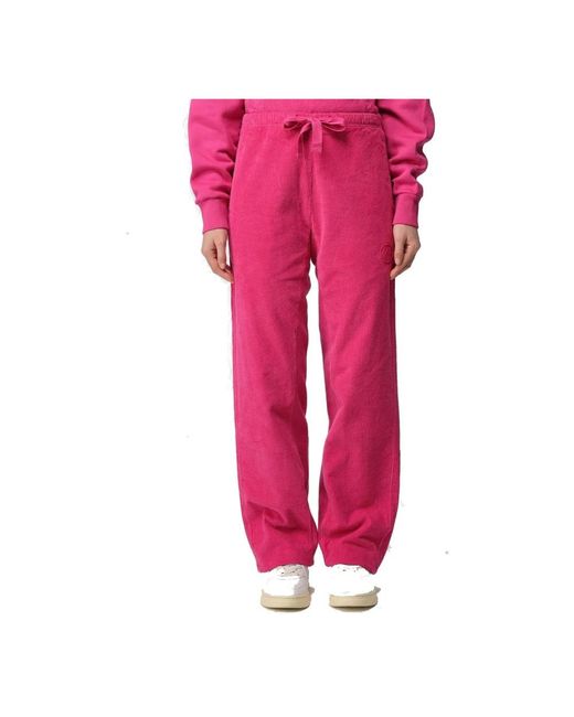 Autry Red Straight Trousers