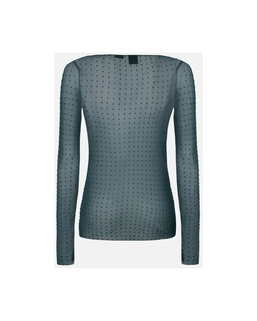 Pinko Green Long Sleeve T-Shirts