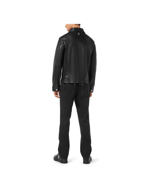 Leather Jackets Billionaire pour homme en coloris Black