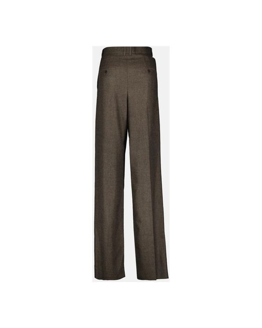 Saint Laurent Gray Wide Trousers
