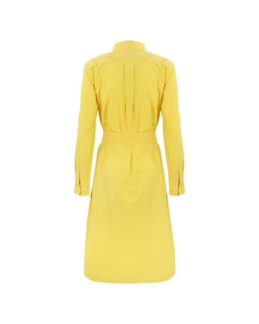 Ralph Lauren Yellow Shirt Dresses
