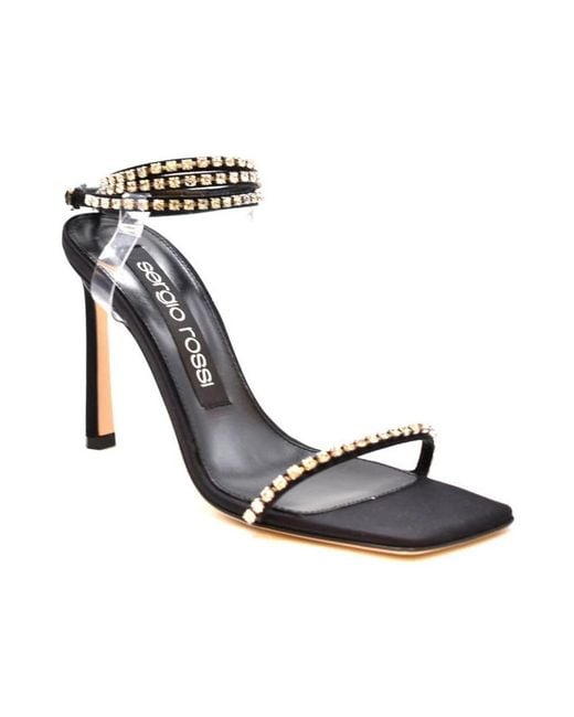 Sergio Rossi Black High Heel Sandals