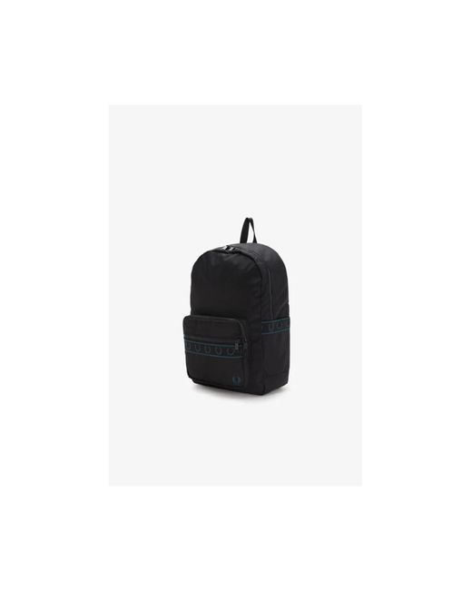 Fred Perry Black Backpacks