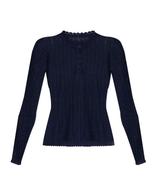 Long Sleeve Tops Ulla Johnson de color Blue