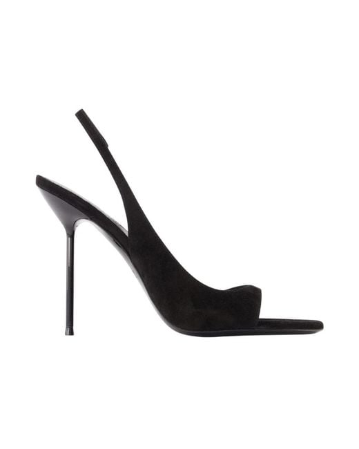 Paris Texas Black High Heel Sandals