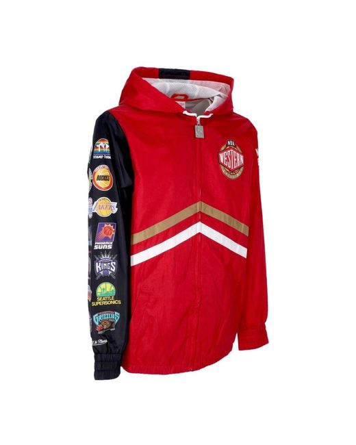 Mitchell & Ness Red Zip-Throughs for men