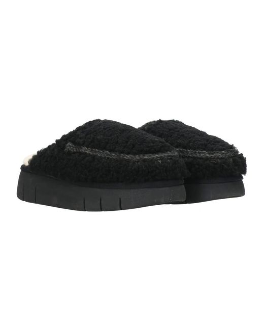 Mou Black Slippers